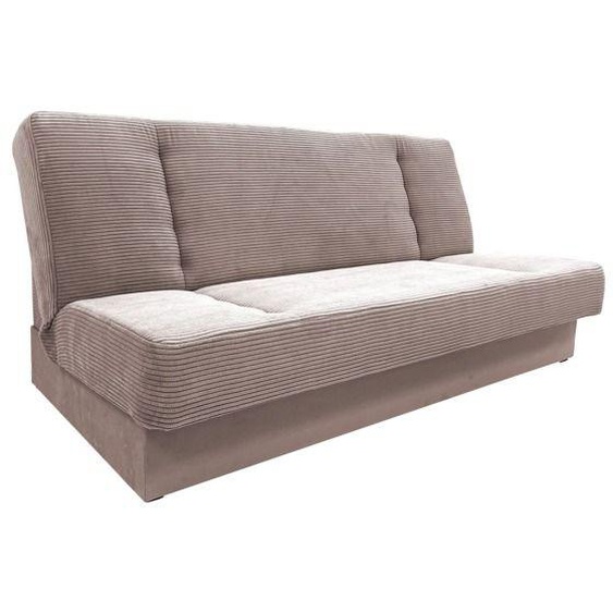 Canapé en lit Convertible avec Coffre de Rangement 3 Places Relax clic clac - Cyprus New - Beige (Poso 02 + Paros 02)