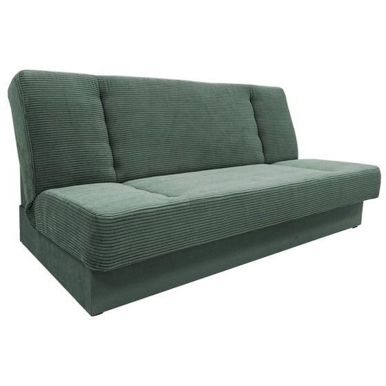 Canapé en lit Convertible avec Coffre de Rangement 3 Places Relax clic clac - Cyprus New - Vert Foncé (Poso 14 + Kronos 14)