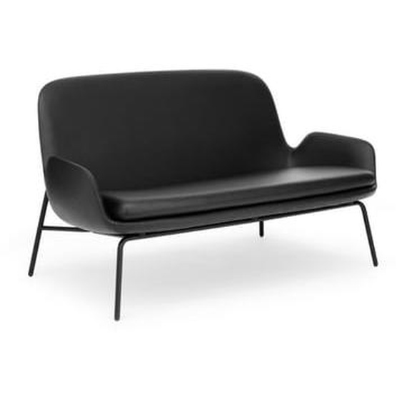 Canapé Era avec structure en acier - acier noir/ Tango cuir 41599