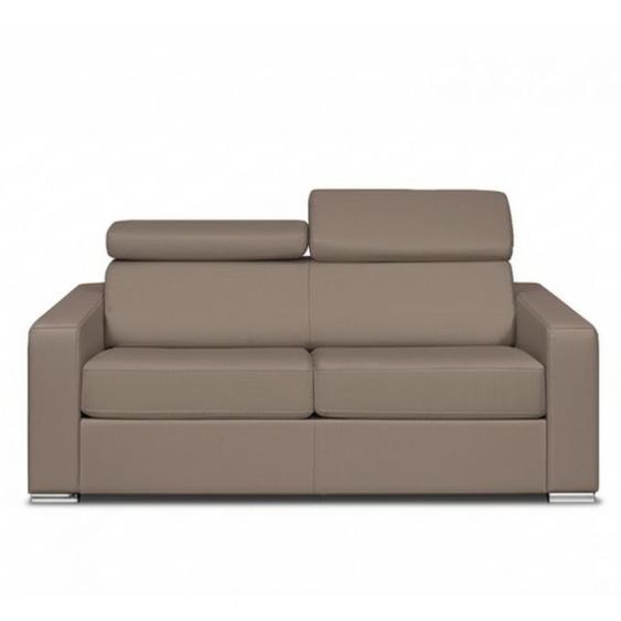 Canapé EXPRESS SIDNEY DELUXE 120 cm métal matelas 18 cm polyuréthane taupe