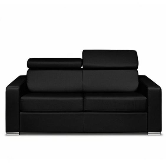 Canapé EXPRESS SIDNEY DELUXE 120 cm métal polyuréthane noir matelas 16 cm