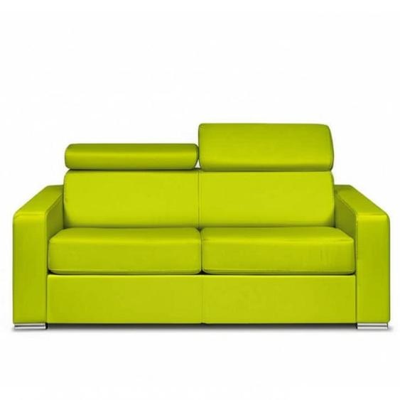 Canapé EXPRESS SIDNEY DELUXE 120 cm métal polyuréthane vert matelas 22 cm