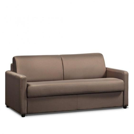 Canapé fixe 3 places maxi DAY 198 cm cuir devon taupe