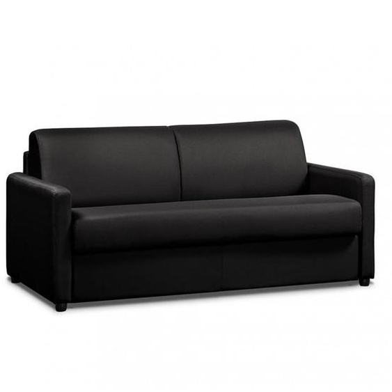 Canapé fixe 3 places maxi DAY 198 cm microfibre vintage noir