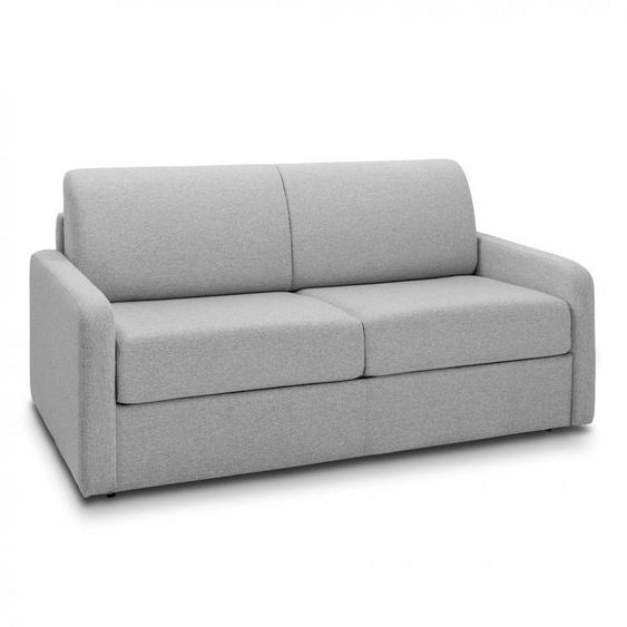 Canapé fixe 3 places maxi MAC MAHON 200 cm microfibre nabucka gris clair