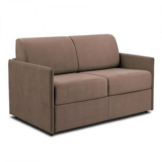 Canapé fixe COLOSSE 2 places 150 cm accoudoirs fins cuir regent taupe