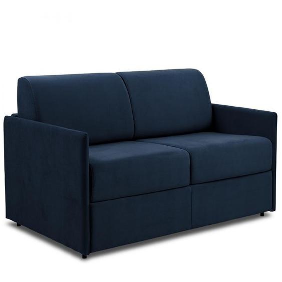 Canapé fixe COLOSSE 3 places maxi 190 cm accoudoirs fins cayenne polyuréthane bleu nuit