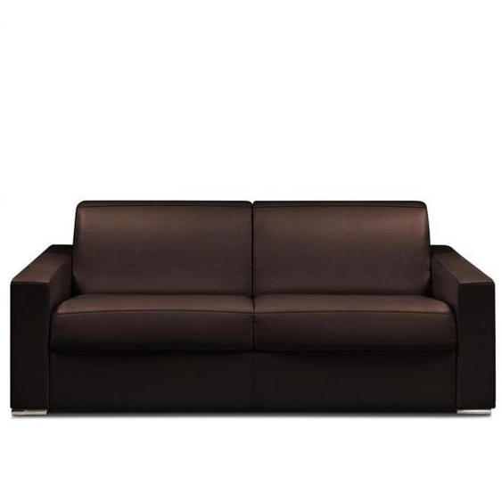 Canapé fixe DREAMER 2 places 175 cm cuir devon marron