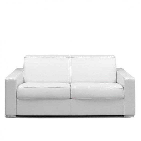 Canapé fixe DREAMER 3 places 195 cm cuir devon blanc
