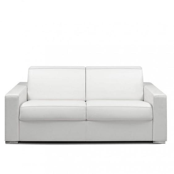 Canapé fixe DREAMER 3 places maxi 215 cm cuir devon blanc