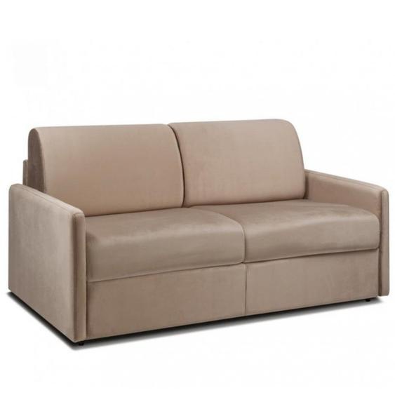 Canapé fixe SUN 3  places 178 cm accoudoirs fins cuir regent taupe