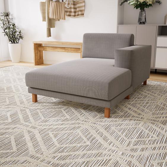 Canapé - Grège, modèle épuré, canapé pour salon, en tissu avec pieds personnalisables - 104 x 75 x 162 cm, modulable