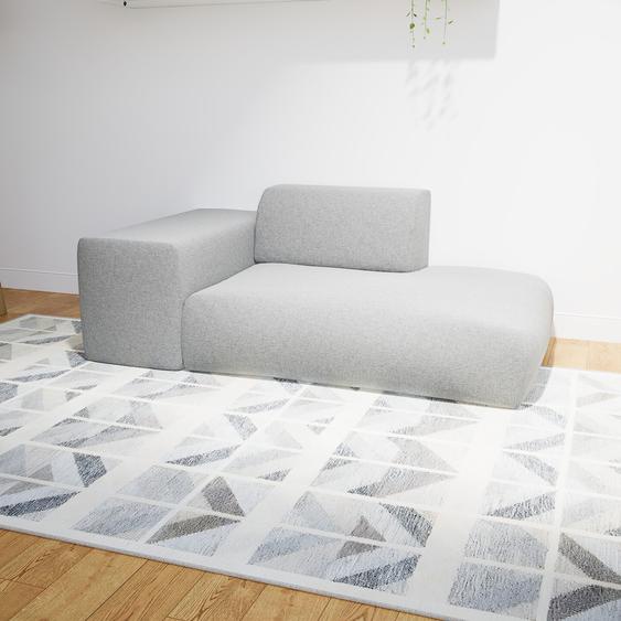 Canapé - Gris Clair, forme arrondie, canapé bas et profond pour salon, en tissu sans pieds - 182 x 72 x 107 cm, modulable