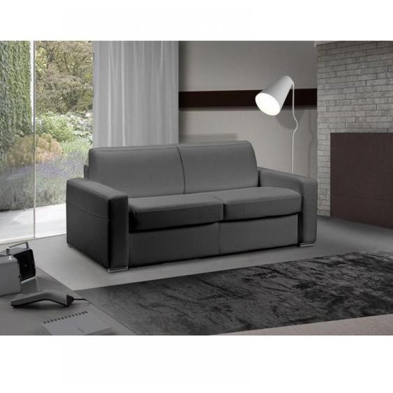 Canapé lit 2-3 places MASTER convertible EXPRESS 120 cm polyuréthane Gris Graphite MATELAS 18 CM INCLUS