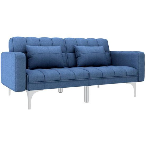 Canapé-lit Bleu Tissu