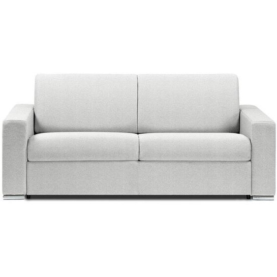 Canapé lit DREAMER EXPRESS sommier lattes 140cm matelas 16cm polyuréthane blanc