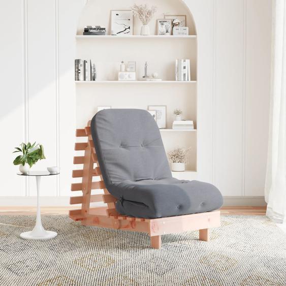 Canapé-lit futon avec matelas 60x206x11 cm bois massif douglas