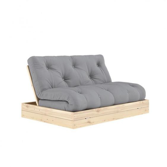 Canapé lit futon FLIP Gris couchage 140 x 200 cm