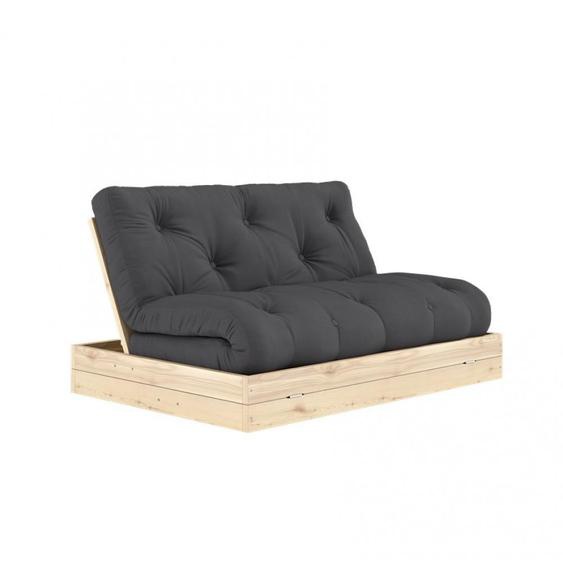 Canapé lit futon FLIP Gris Foncé couchage 140 x 200 cm