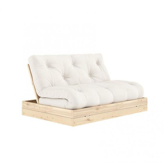 Canapé lit futon FLIP Naturel couchage 140 x 200 cm