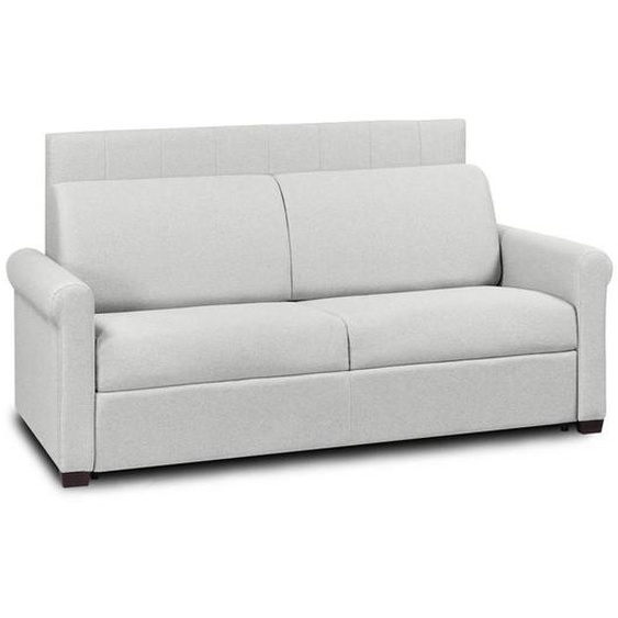 Canapé lit OPERA EXPRESS LATTES 120cm matelas 16cm tête de lit intégrée polyuréthane blanc cassé