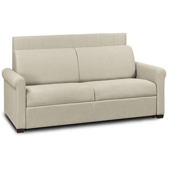 Canapé lit OPERA EXPRESS LATTES 120cm matelas 16cm tête de lit intégrée polyuréthane écru