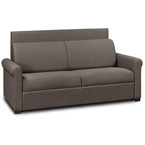 Canapé lit OPERA EXPRESS LATTES 120cm matelas 16cm tête de lit intégrée polyuréthane marron