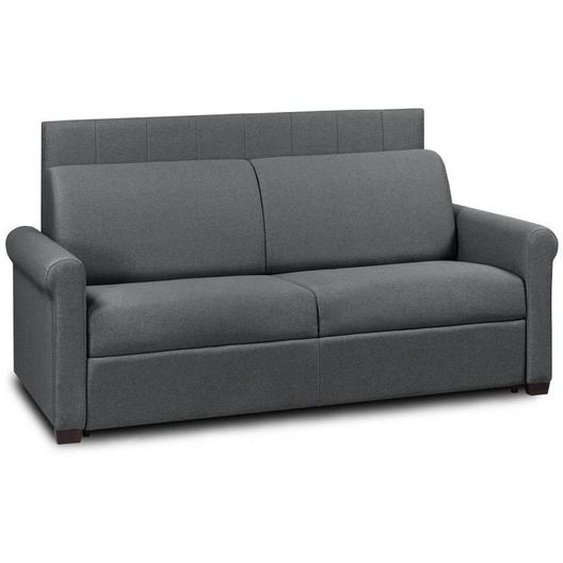 Canapé lit OPERA EXPRESS LATTES 120cm matelas 16cm tête de lit intégrée polyuréthane noir