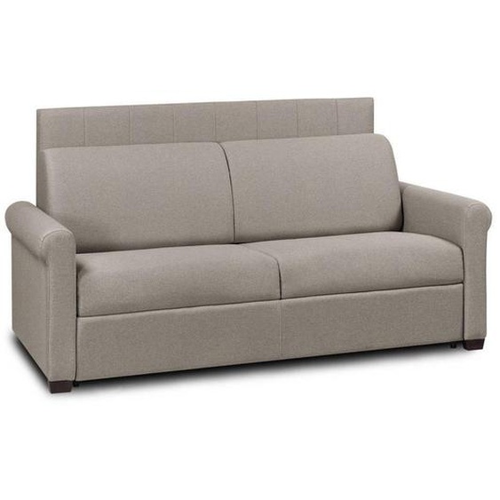 Canapé lit OPERA EXPRESS LATTES 120cm matelas 16cm tête de lit intégrée polyuréthane taupe