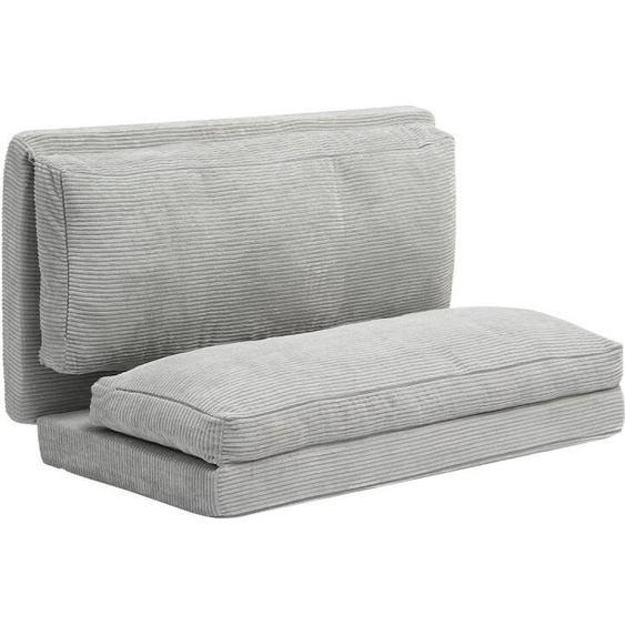 Canapé-lit pliable, Gris foncé, Housse lavable, Design peu encombrant, Confortable et fonctionnel - Canapé-lit polyvalent