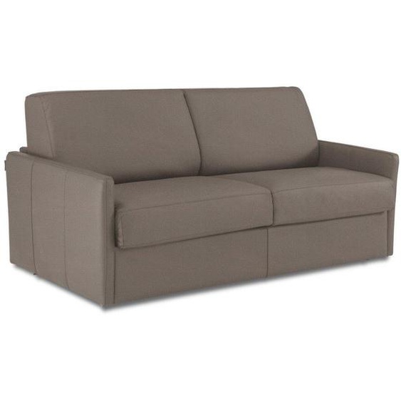 Canapé lit SUN convertible EXPRESS 120cm matelas épaisseur 16cm tissu tweed luna gris taupe