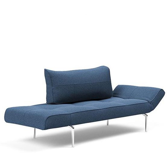 Canapé lit  ZEAL STRAW piétement aluminium tissu Bouclé Bleu