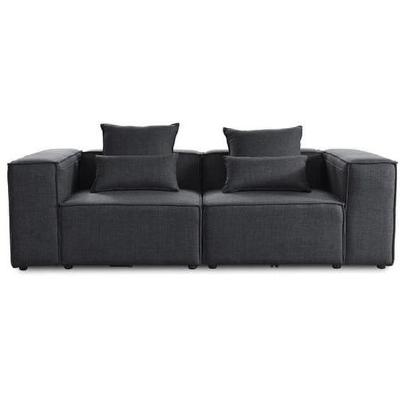 Canapé modulable HOME DELUXE VERONA S - 240 x 120 cm anthracite