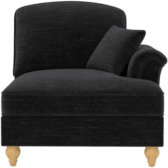 Canapé modulable Windsor RSF en chenille, avec coussins, élément dangle, 97 x 83,5 x 93 cm, noir