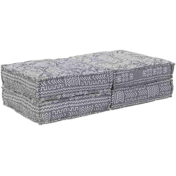 Canapé Modulable 2 pcs Gris clair 140 x 70 x 36 cm tissu
