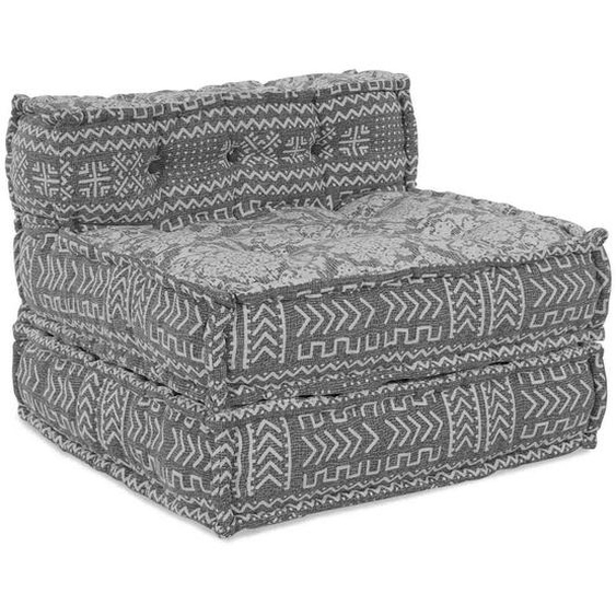 Canapé Modulable Gris clair 70 x 70 x 56 cm tissu