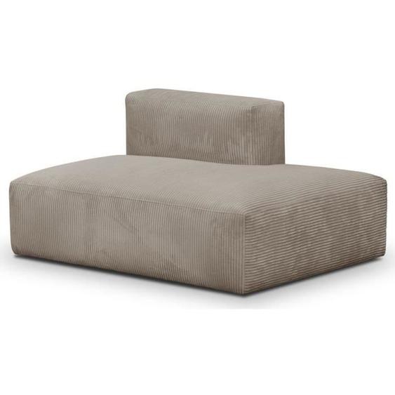 Canapé ModuloN - HOMIFAB - Angle ouvert à droite - Fixe - Tissu - 2 places - Gris - Contemporain - Design