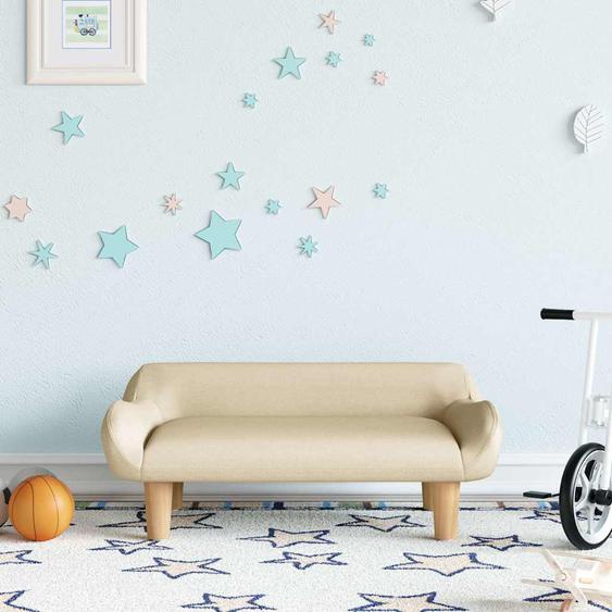 Canapé pour enfants crème 70x40x24 cm tissu