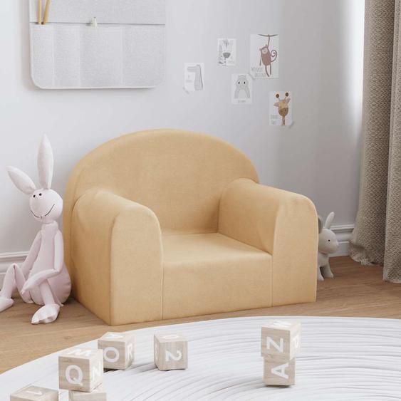 Canapé pour enfants crème peluche douce