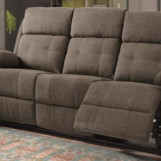 Canapé relax électrique en tissu 3 places - Norig - Tissu micro