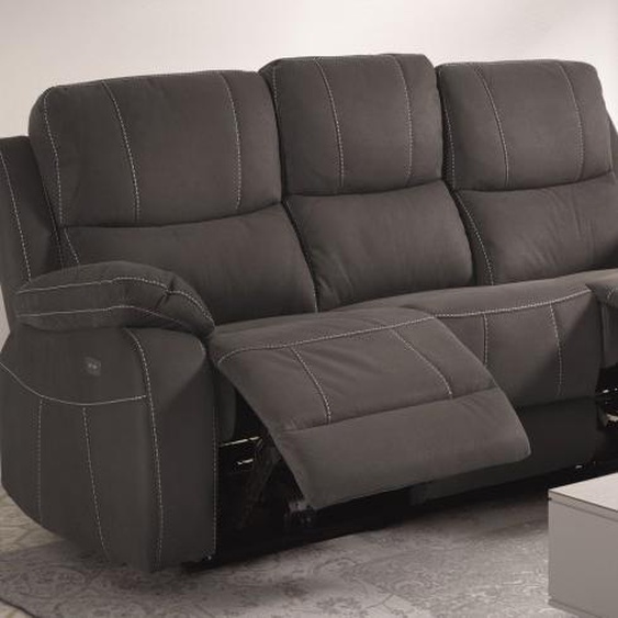 Canapé relax salon design en tissu 3 places - Russell - Tissu mi