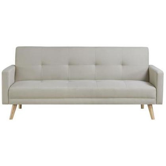 Wooden - Canapé scandinave convertible 3 places beige