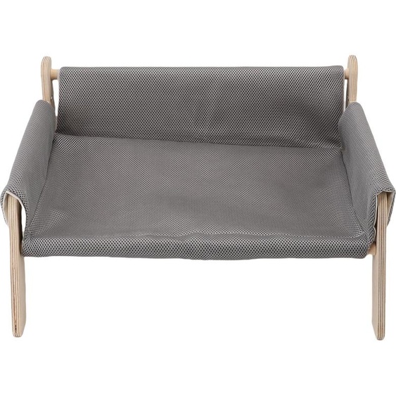 Canapé surélevé pour chats structure en bois soutien stable relaxant forte charge canapé pour la maison Grey