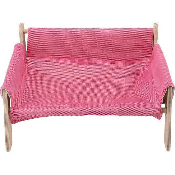 Canapé surélevé pour chats structure en bois soutien stable relaxant forte charge canapé pour la maison rose