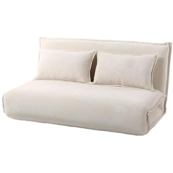 Candice - Banquette 2 places convertible clic-clac en velours côtelé - Beige