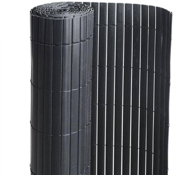 Canisse PVC double face noir : 1m20 x 3m