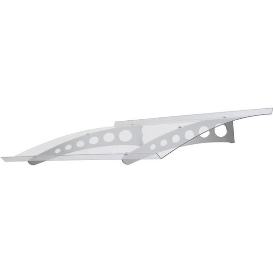Canopée Auvent de Porte dEntrée Marquise en Polycarbonate, Protection Contre la Pluie, la Neige et Les UV, Installation Simplifiée, Design Moderne