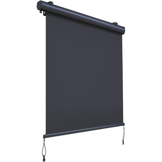 Canopée Store vertical enrouleur extérieur Paravent Pare-Soleil Brise-Vue jardin et balcon 1.4x2.5m Gris