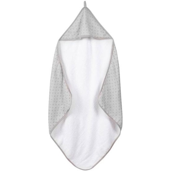 Cape De Bain Bébé En Coton Bio Lil Planet Gris Argenté / Motif Pois