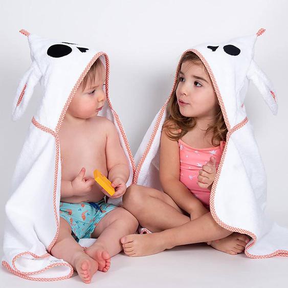 Cape De Bain En Coton Bio Alaska Blanc